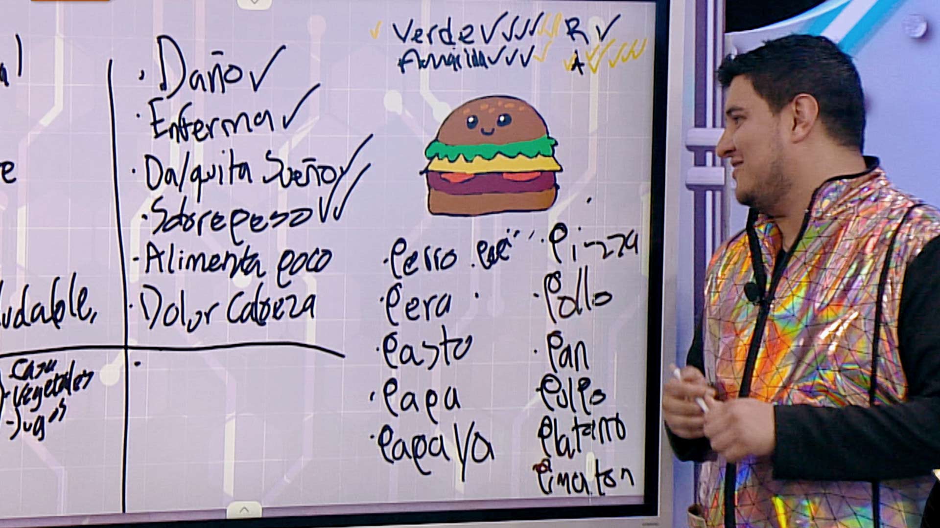 Hablando sobre la comida chatarra, profe en tu casa, buenos y malos hábitos alimenticios, series infantiles, series educativas gratis, series colombianas gratis