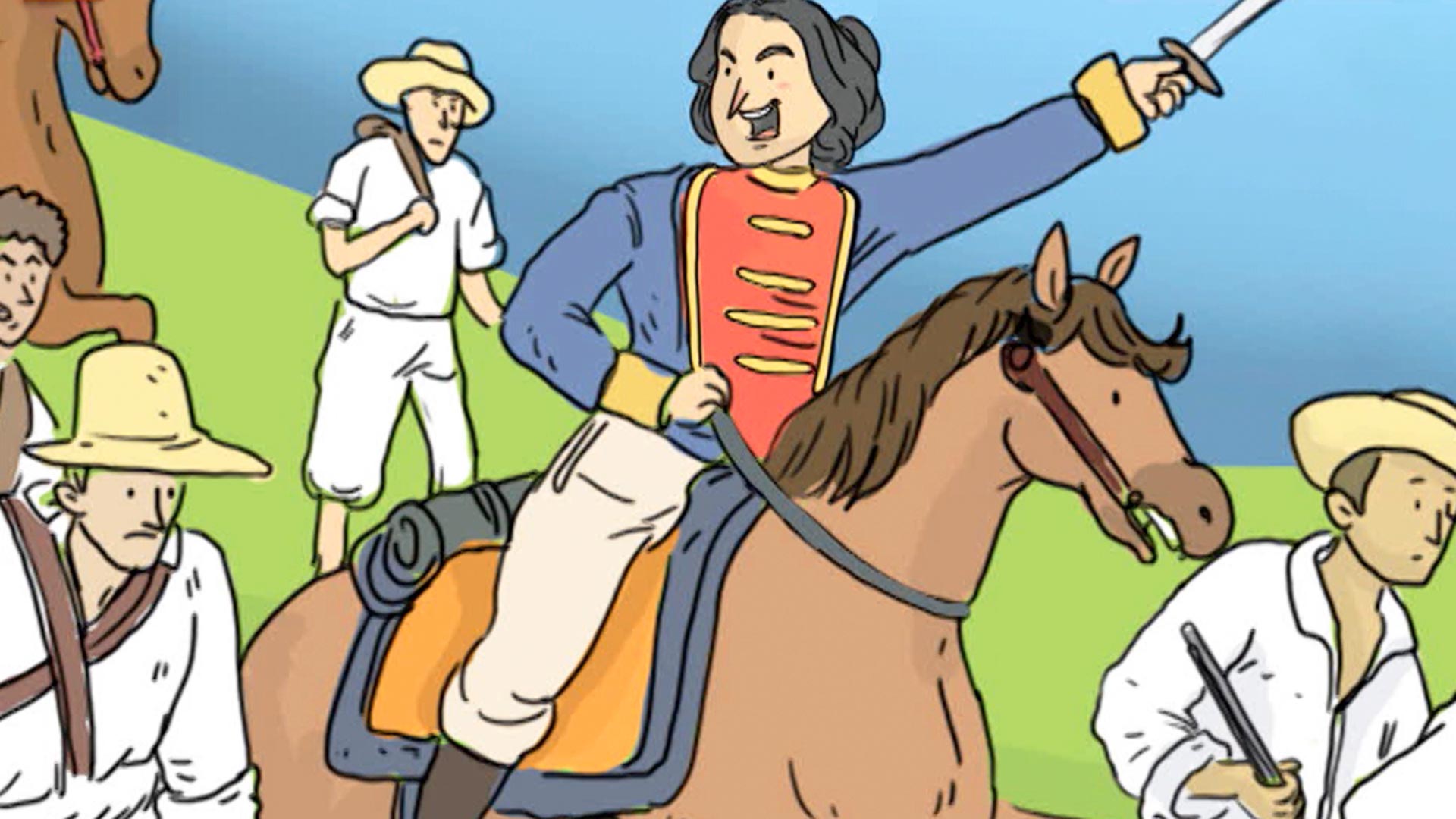 Mujeres en la historia colombiana, mujeres protagonistas en los libros de la historia colombiana, series gratis en rtvcplay, series educativas, 