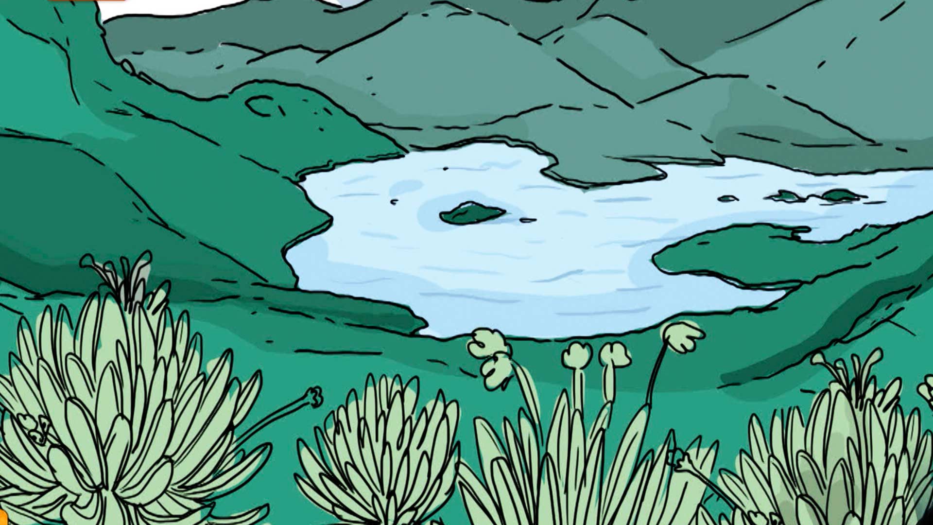 Animación de una laguna, profe en tu casa, agua, acueducto, series gratis, profe en tu casa, series online