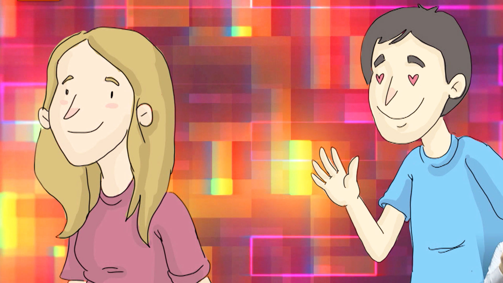 Dibujo de un joven enamorado, adolescencia, cambios en la adolescencia, cambios hormonales, crecimiento, enamoramiento, series gratis, series educativas gratis