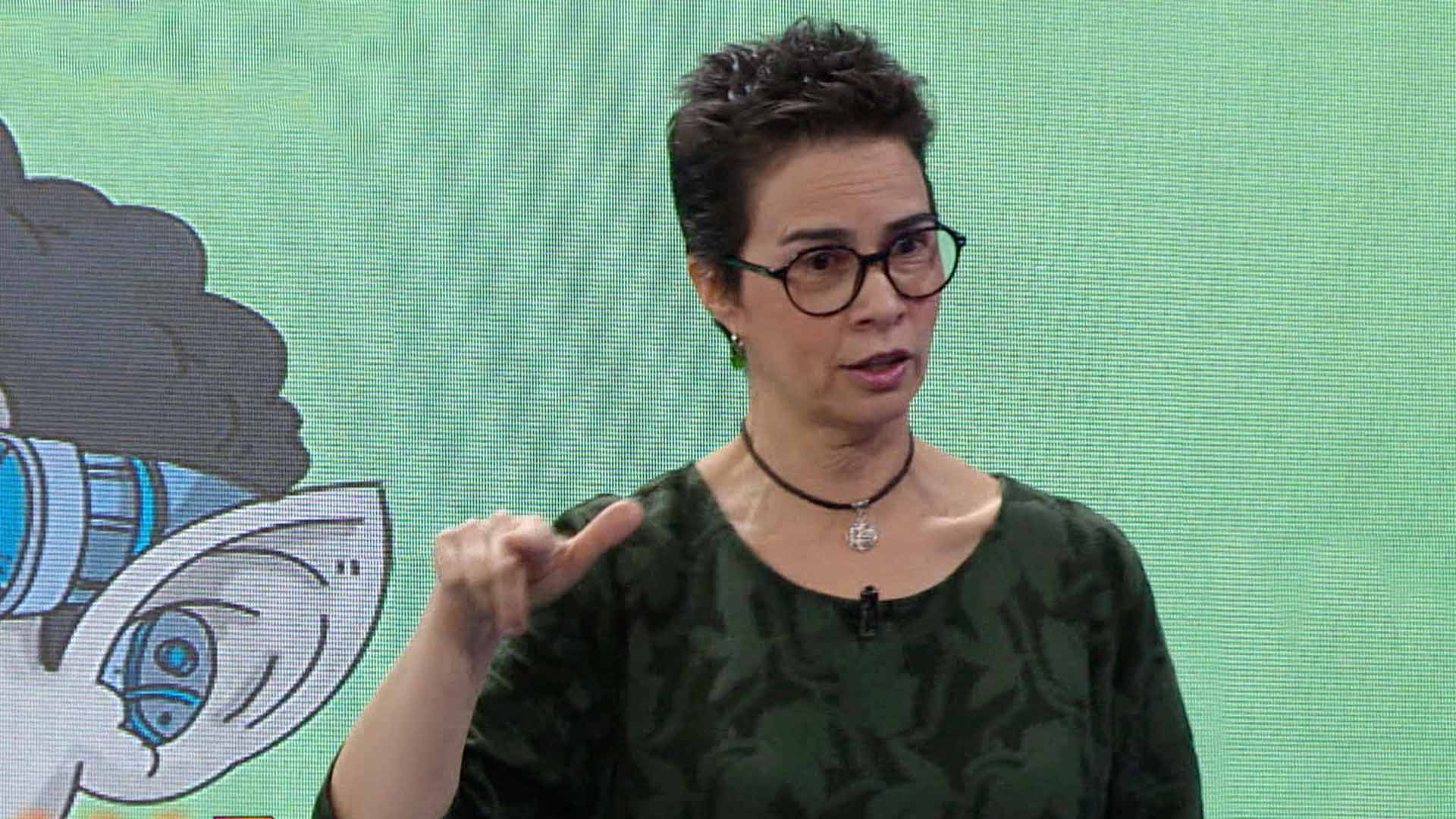 Mujer haciendo mímicas