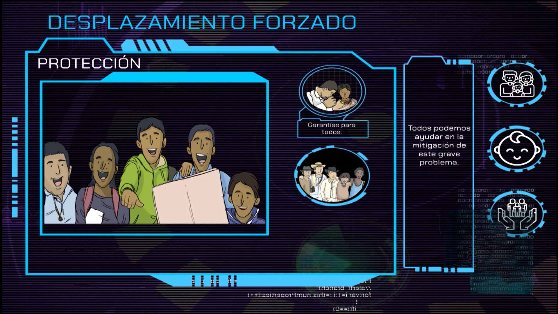desplazamiento forzado, desplazados en colombia, desplazamiento, guerra en colombia, educacion, programas educativos, series infantiles, señal colombia, series gratis, series
