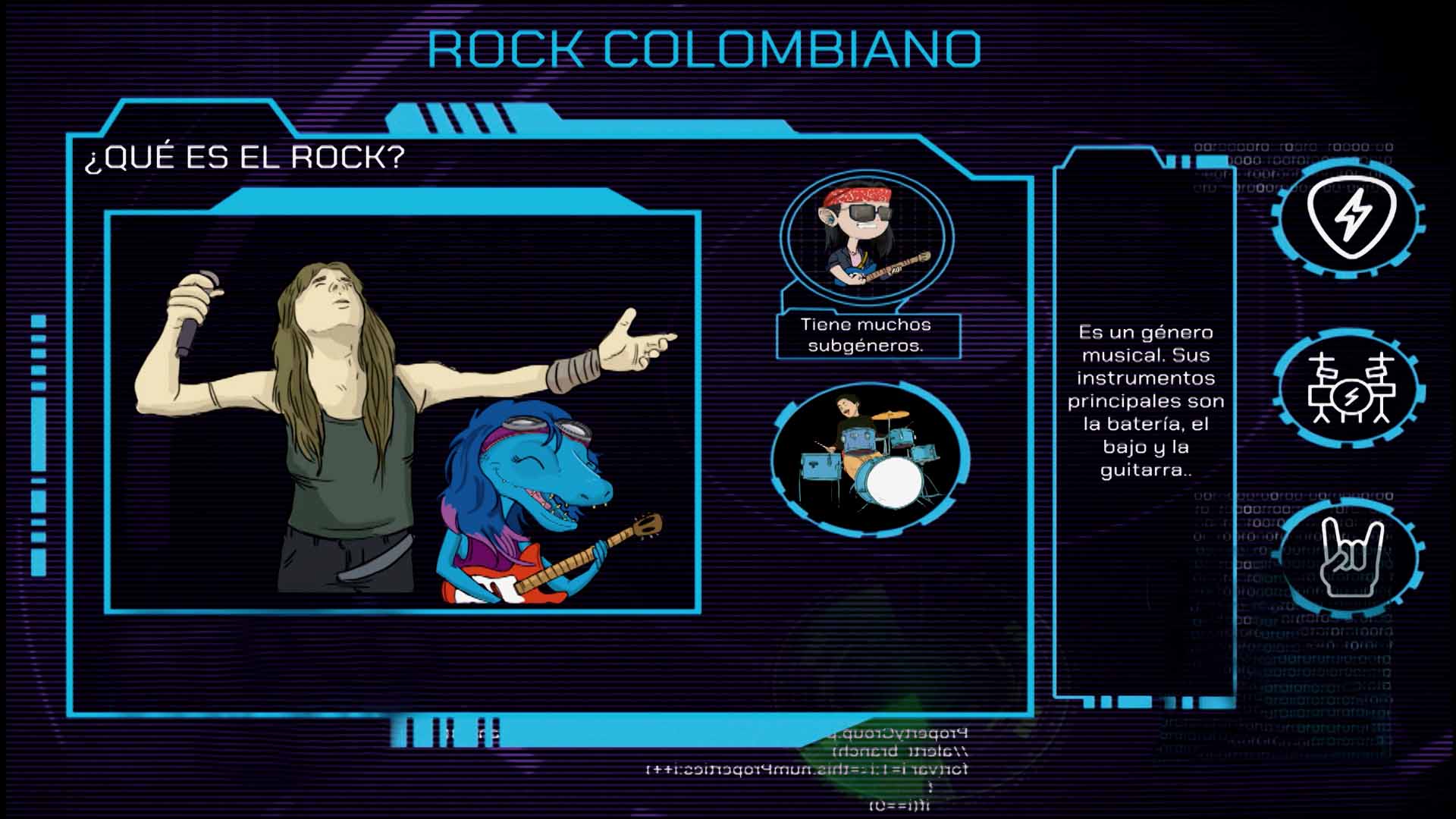 rock colombiano, aprende mas de rock, artistas de rock colombiano, programas educativos, series infantiles, señal colombia, series gratis, series educativas, ver profe en tu casa