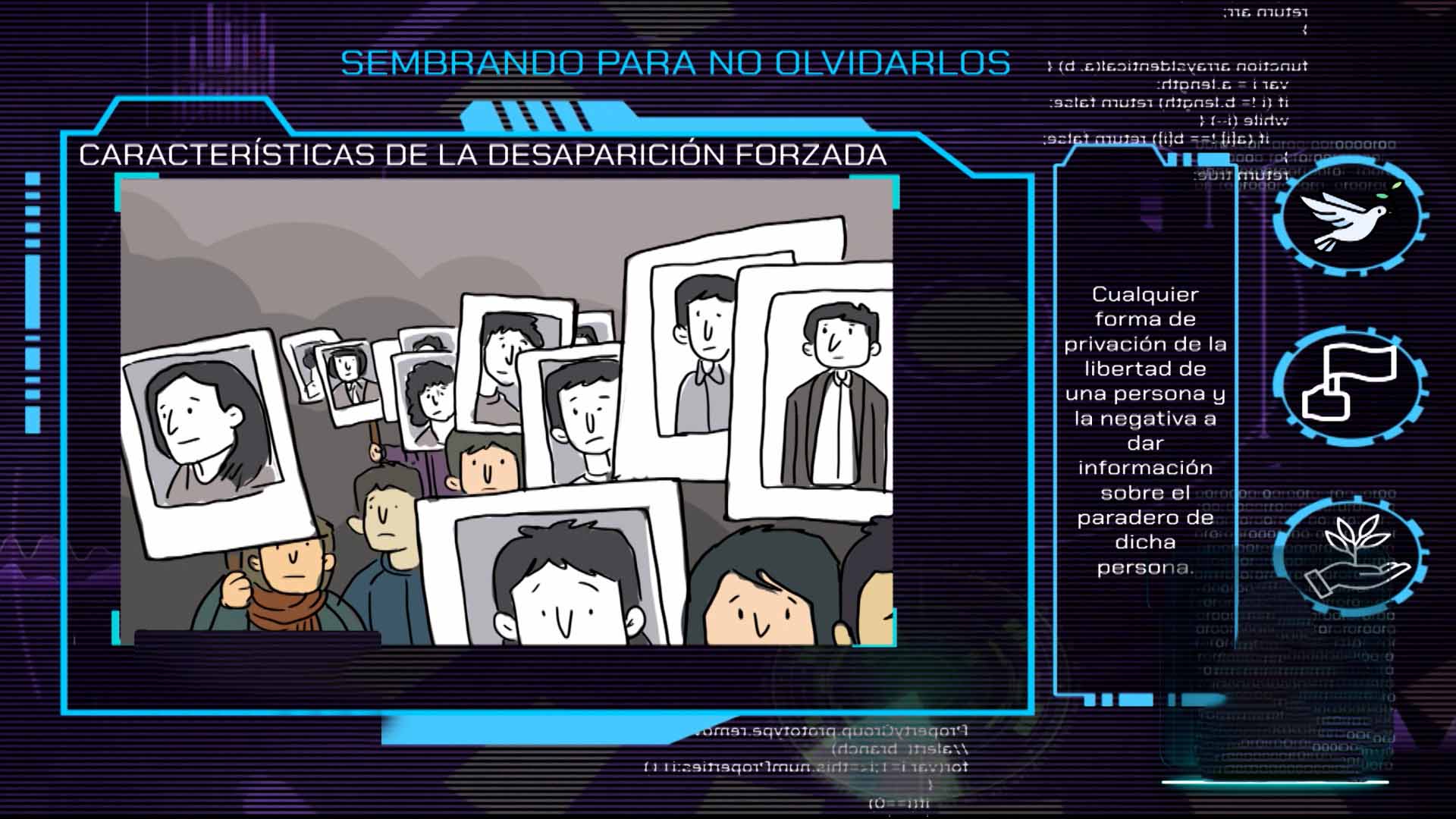 desapariciones en colombia, desaparecidos, desplazados, guerra, guerrilla, historia colombiana, señal colombia, series gratis, series educativas, ver profe en tu casa