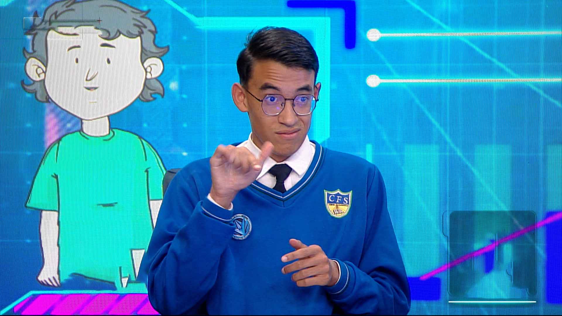 lenguaje se señas, hablar en señas, personas sordomudas, series educativas, series para niños, series gratis, series educativas, ver profe en tu casa