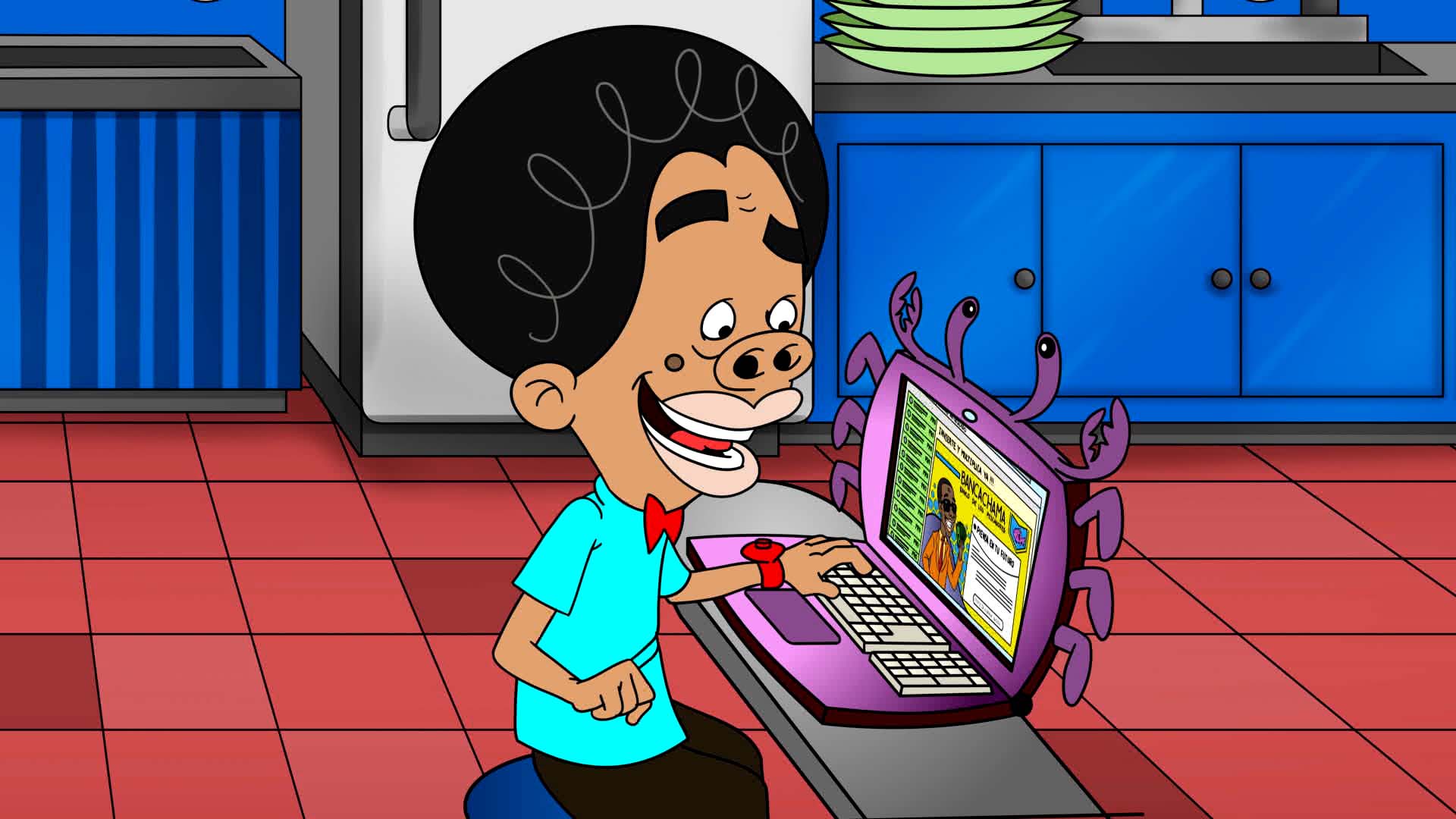 Mira el capítulo ‘Ciberdelincuentes del wasapeo’ de la serie Profesor Súper O idiomático en la era de la tecnología por la plataforma de streaming RTVCPlay