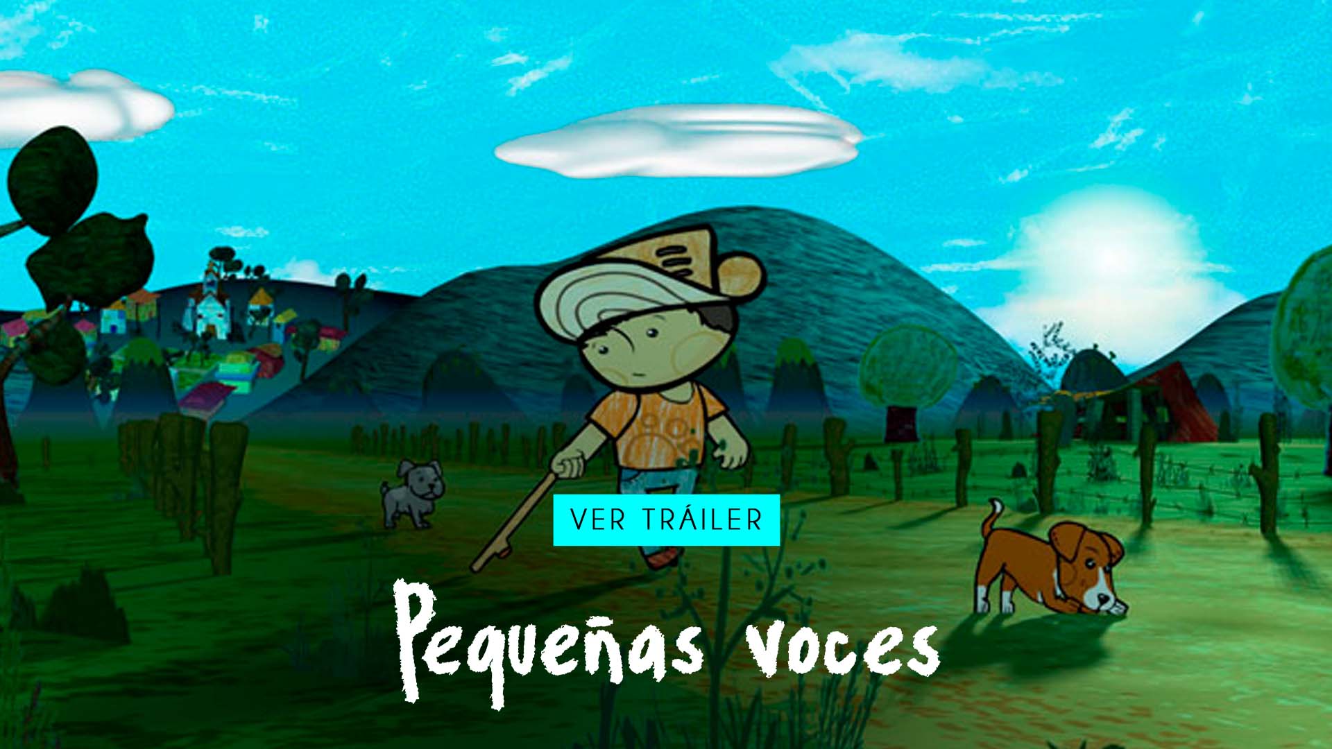 Pequeñas voces, las voces y dibujos de niños narrando la guerra. Documental colombiano disponible por la plataforma de RTVCPlay.