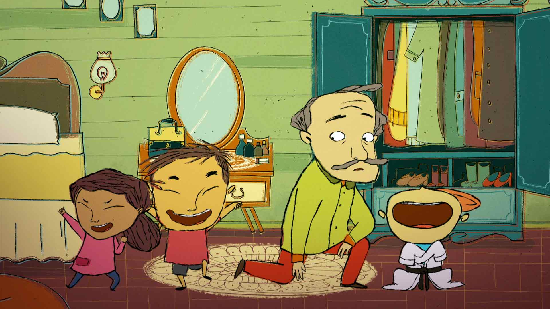 conocer a la abuela, gratis, infantil, petit, abuela, increible, ninja,  rtvc, señal colombia, series infantiles, series gratis