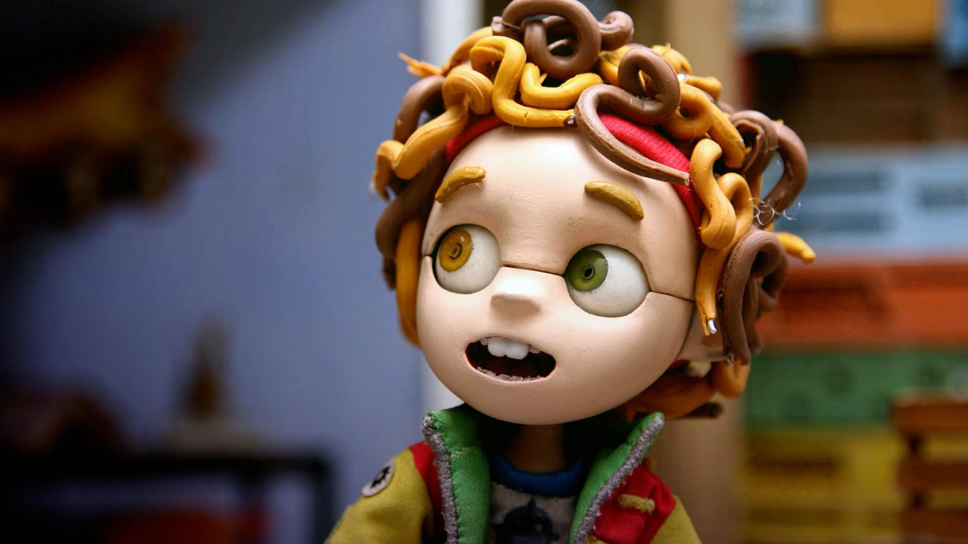 Personaje de una niña mirando con cara de asombro, La libertad, ver Zander gratis, series infantiles gratis, series online, series gratis, series animadas