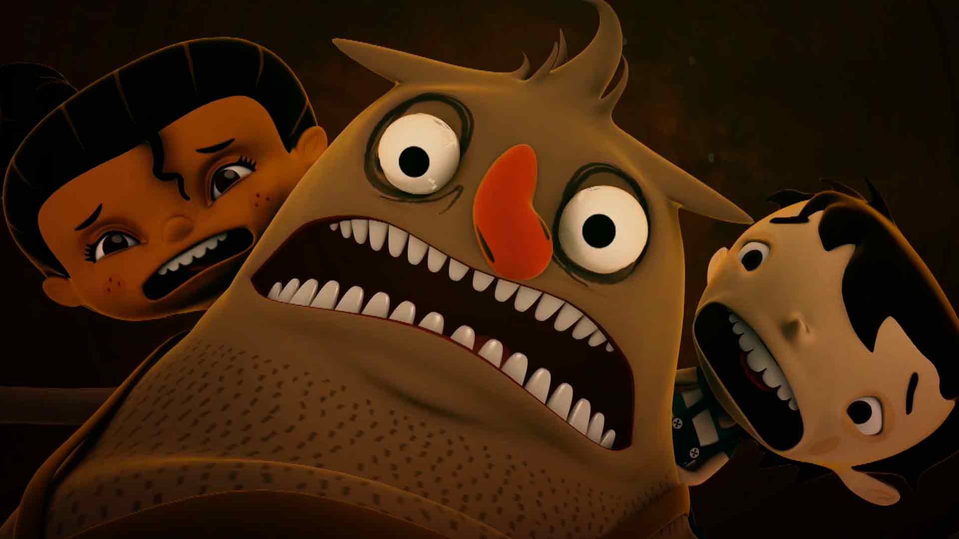 Mati, Rocco y Naty asustados