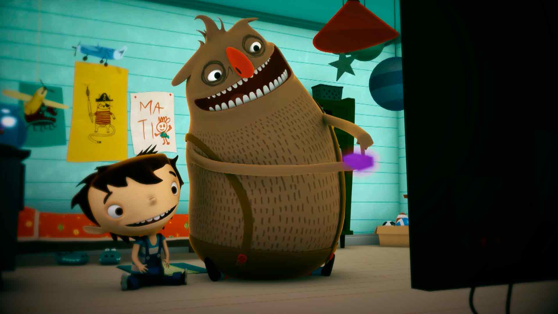 Mati y Rocco jugando