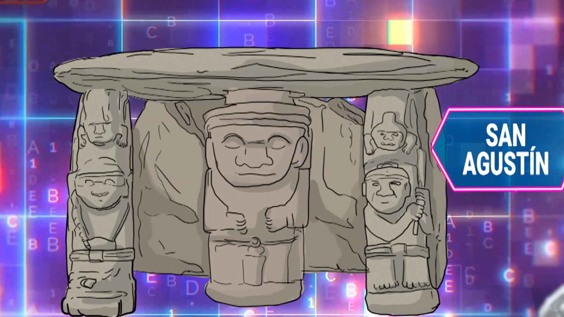 san agustin, arqueologia, historia, historia de la humanidad, fosiles, huesos, profe en tu casa, series educativas, señal colombia, series divertidas