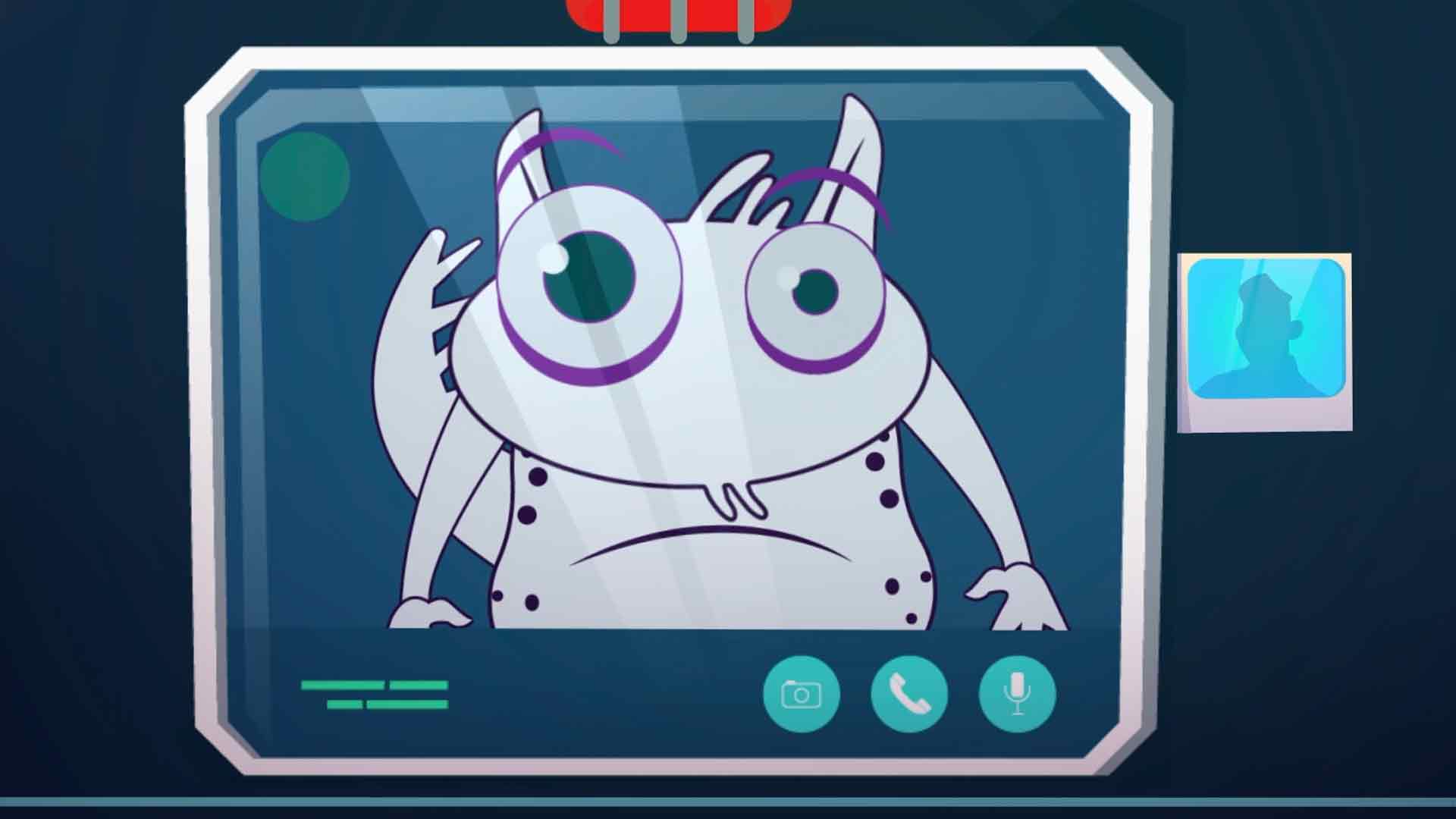 monstruo blanco en la pantalla, hipo, tener hipo, como quitar el hipo, series educativas, series gratis, series online, series infantiles, series juveniles