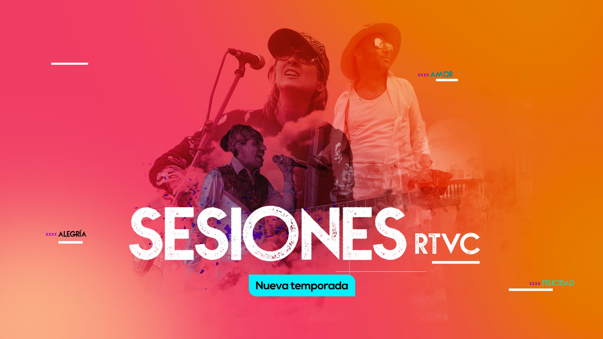 Póster de Sesiones RTVC, serie musical disponible en RTVCPlay