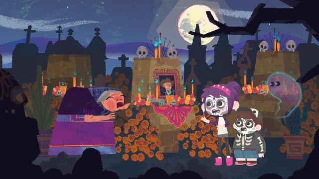 Xolotl y el día de los muertos, Halloween, Bombi y Boris, michoacan, mexico, xolotl, sasquatch, series gratis, series online, series de señal colombia