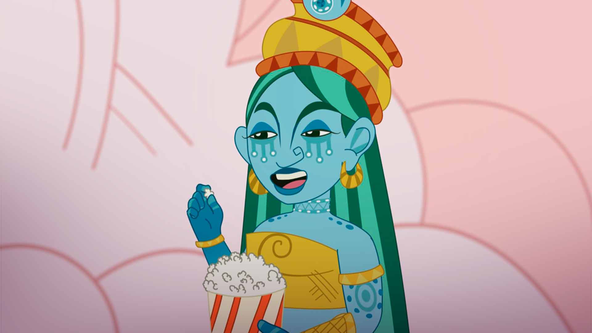 diosa del universo, dioses indígenas, tierra trenzada, colera, dioses, Miyo y Orot caminando por la selva, cumpleaños de colores, rey silvino, morroa, Panaguá, mitologia, leyendas, mitos, Malvada Macorina, series online, series para niños, series animadas