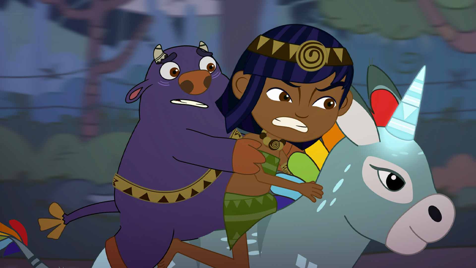 Miyo y Orot apresurados, El Rhinelo del sereno, mariposas, aventura, musical, miyo y orot, super poderes, mision, Panaguá, mitologia, leyendas, mitos, Malvada Macorina, series online, series para niños, series animadas