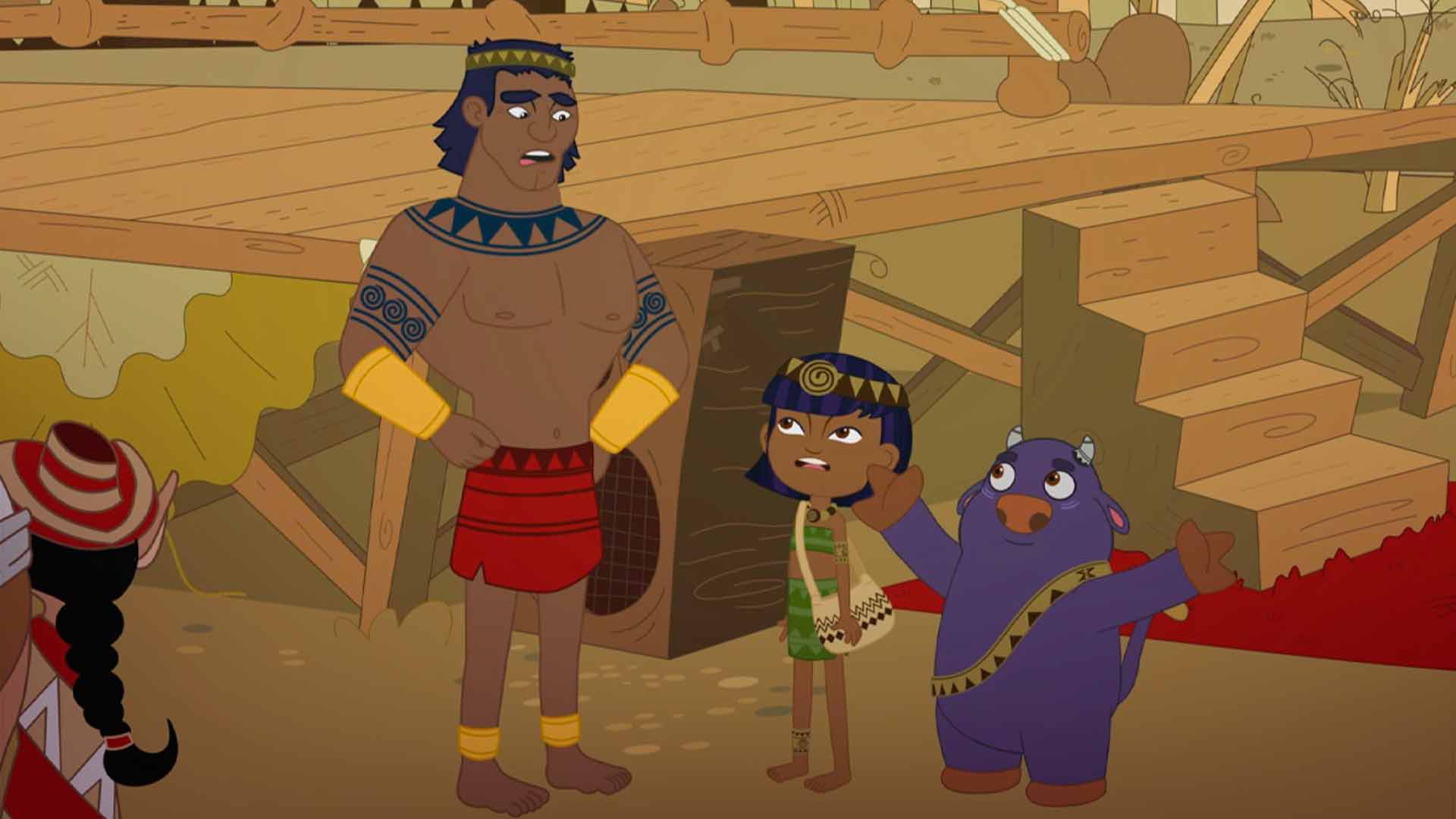 nubes dormidas, sampues, diosa dando órdenes, igualas lloronas, Miyo y Orot apresurados, El Rhinelo del sereno, mariposas, aventura, musical, miyo y orot, super poderes, mision, Panaguá, mitologia, leyendas, mitos, Malvada Macorina, series online, series para niños, series animadas