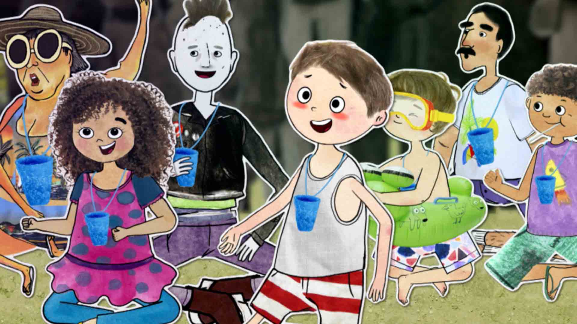 varios niños divirtiéndose 