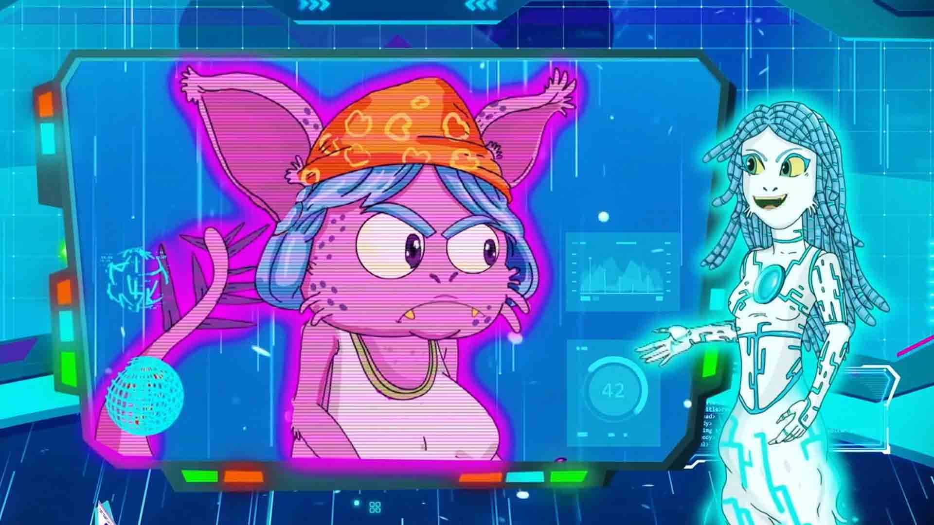 monstruos hablando a través de hologramas 