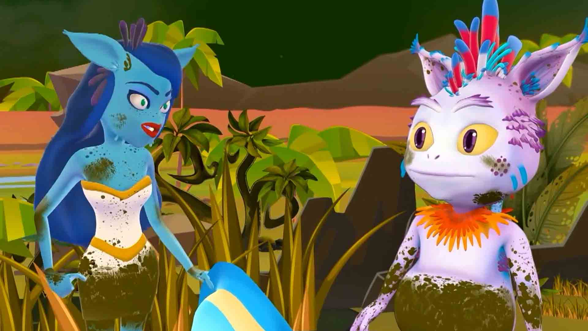 monstruos en selva virtual embarrados