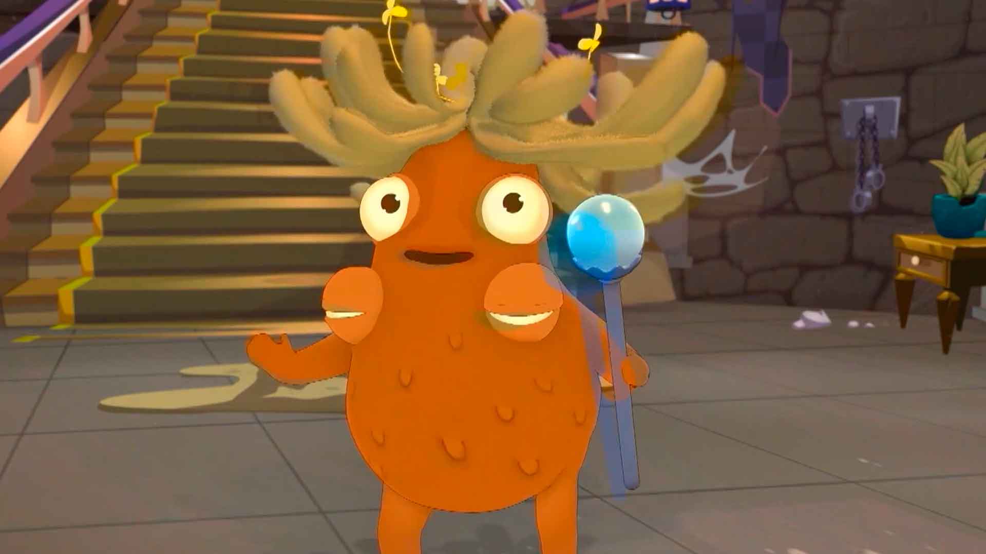 Frailejón Ernesto Pérez en la serie infantil Territorio Mágico de Señal Colombia 