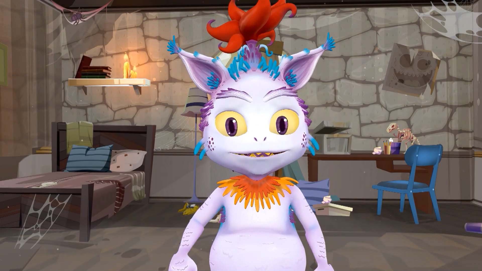 animación de una gato de la nueva era