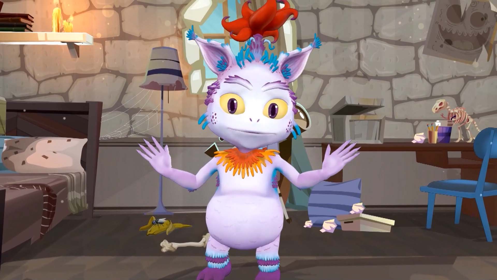 Gato animado de Territorio Mágico