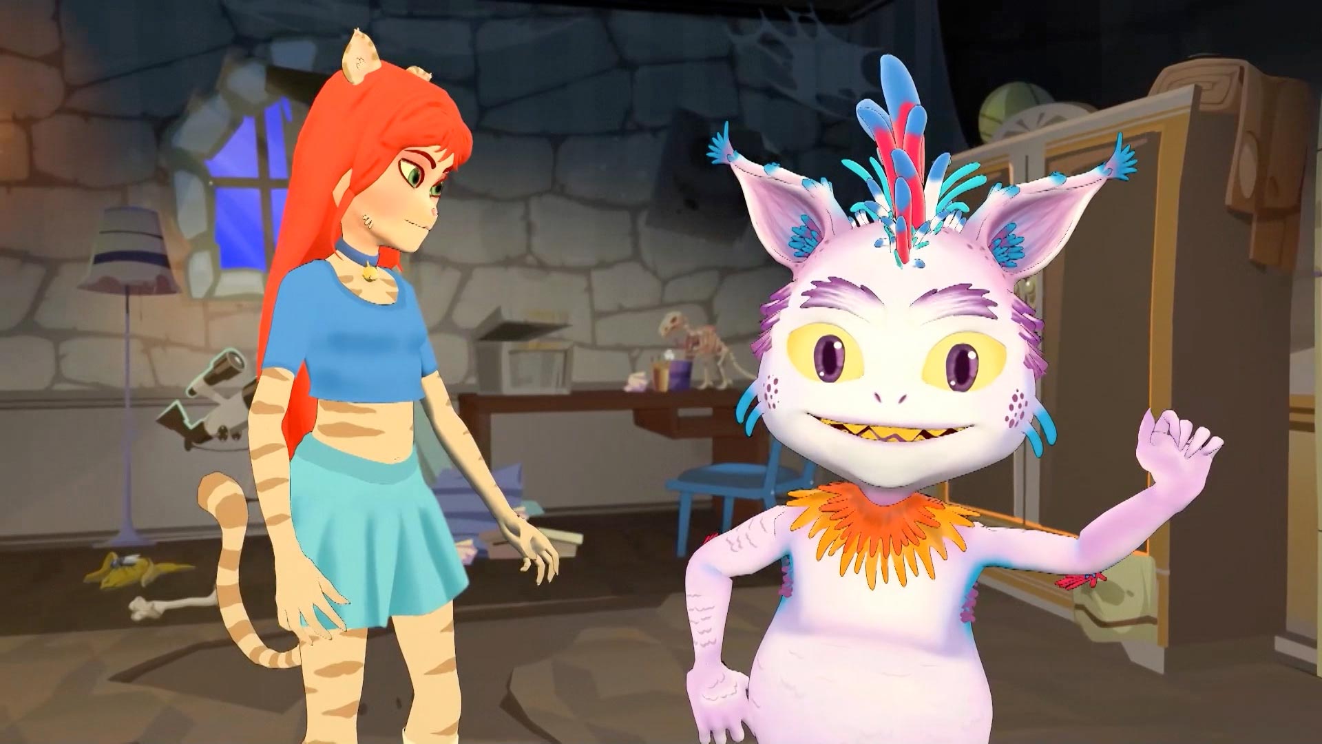 dos monstruos animados