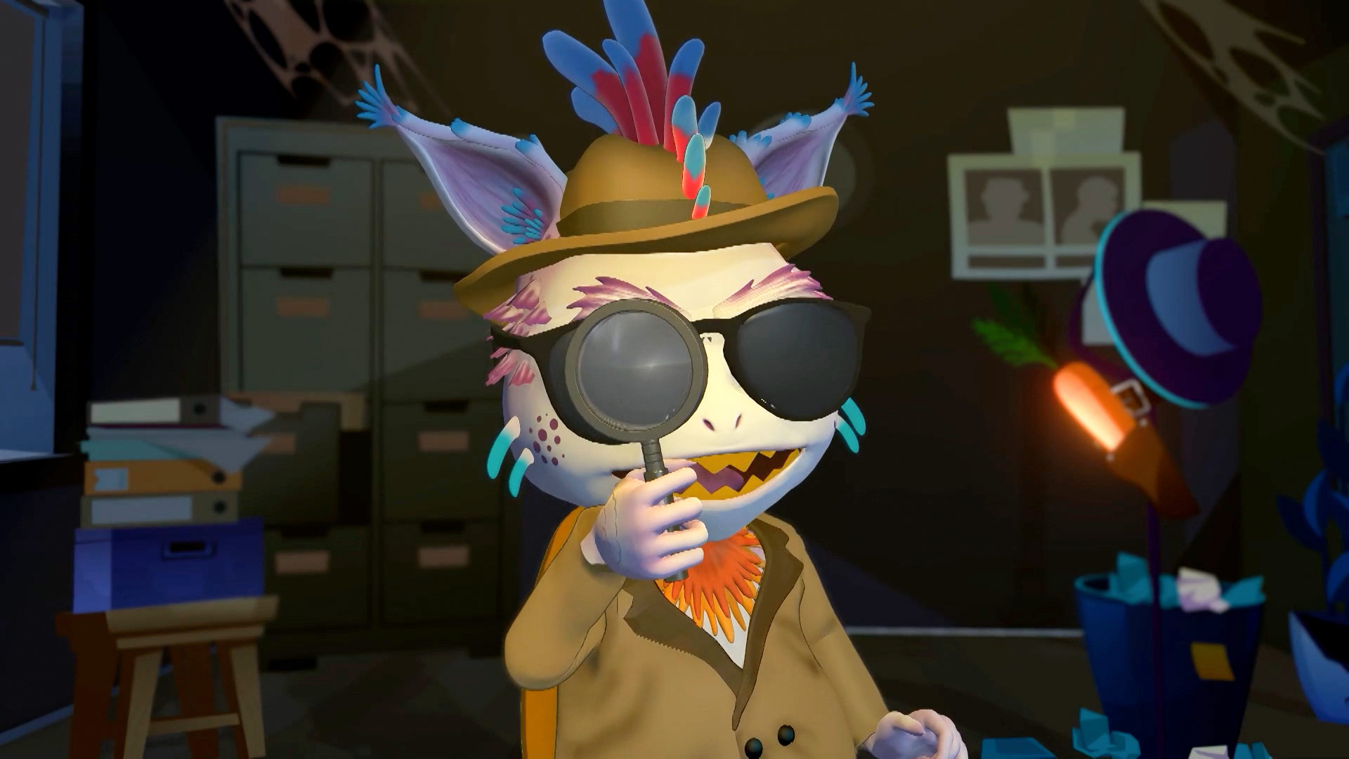 monstruo disfrazado de detective 