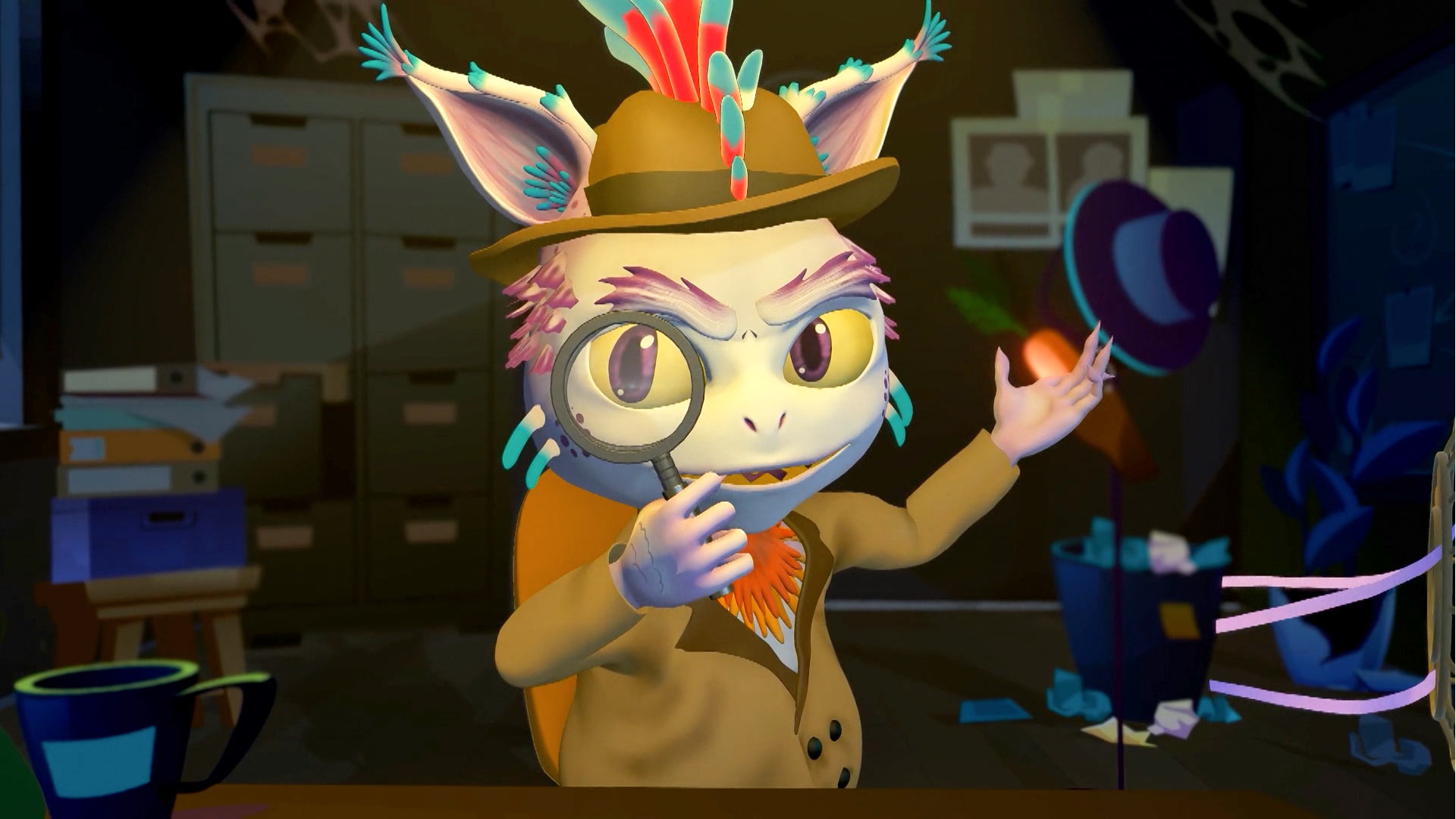 monstruo disfrazado de detective 