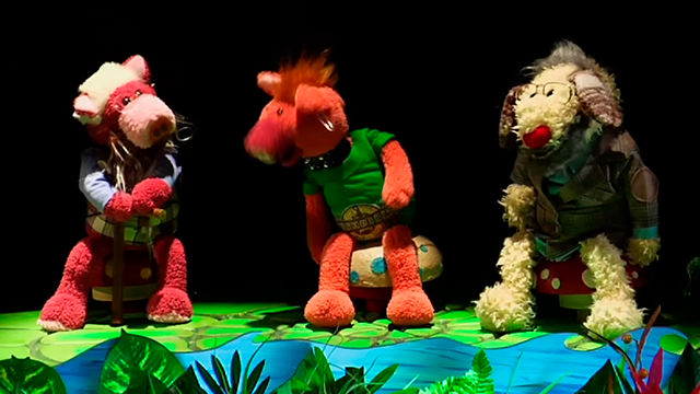 títeres de animalitos en el Show del Perico