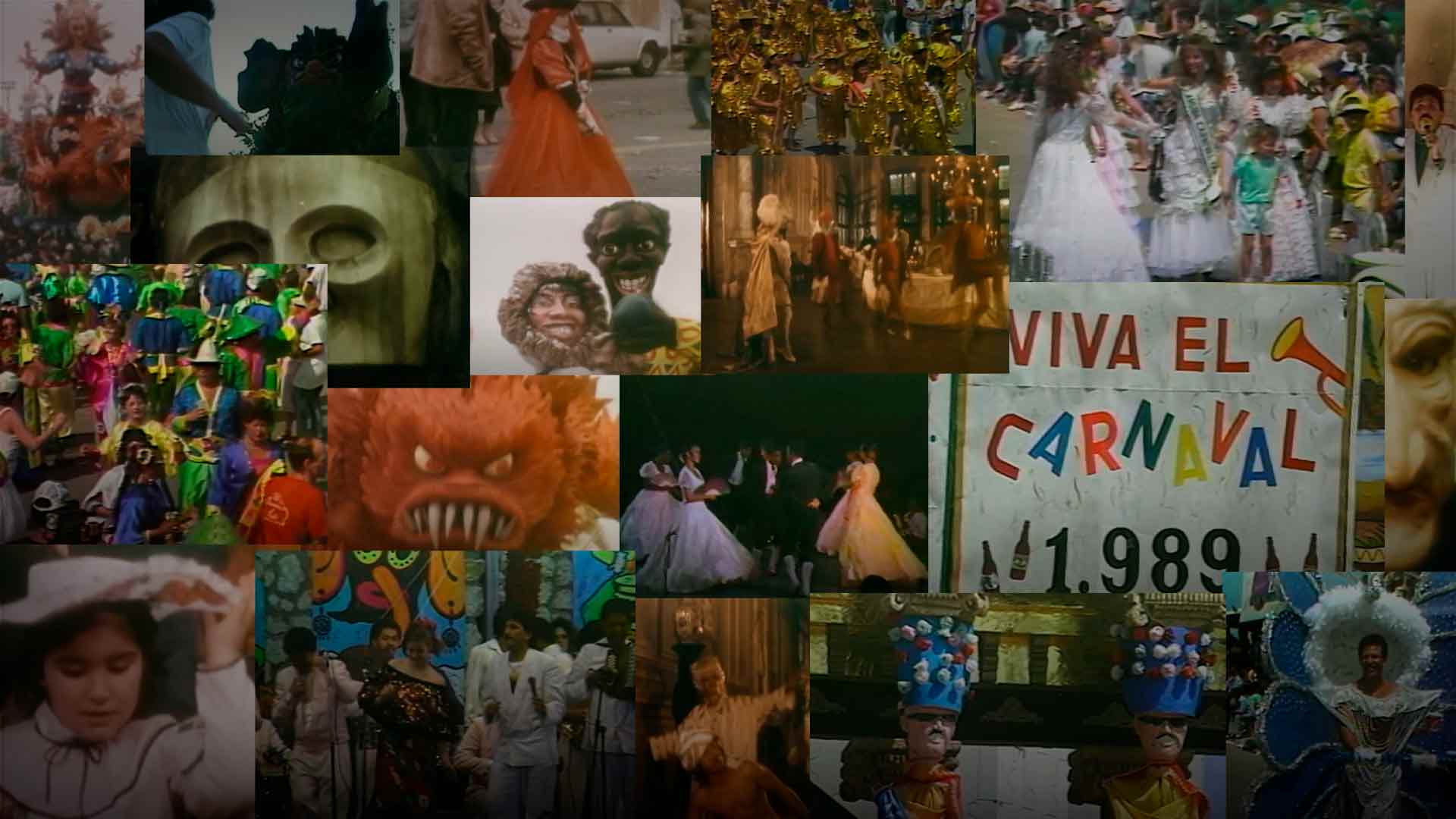 Mosaico de carnavales de distintas partes del mundo