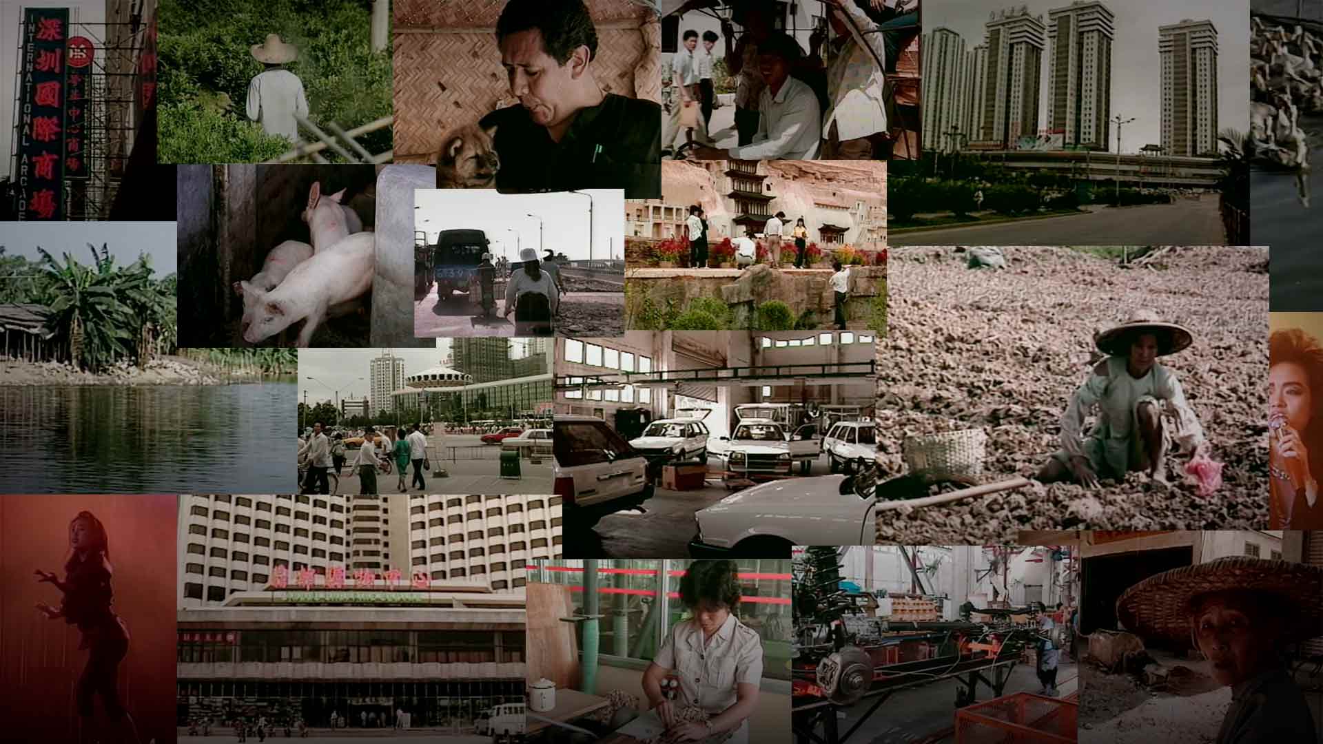 mosaico de imágenes de la cultura China