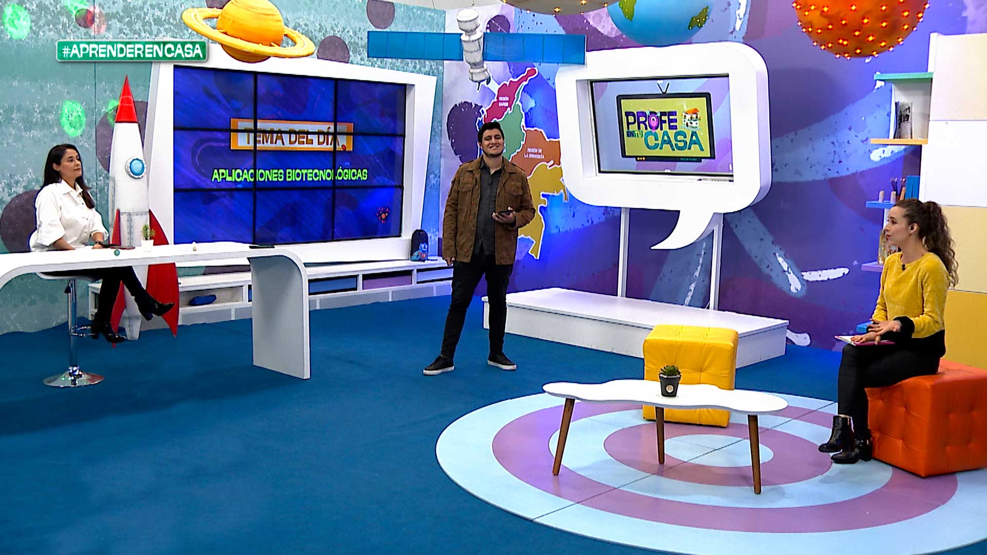 Presentadores Profe en tu casa