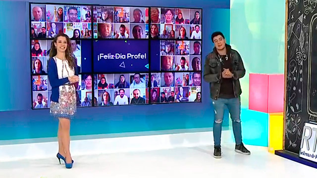 Presentadores profe en casa