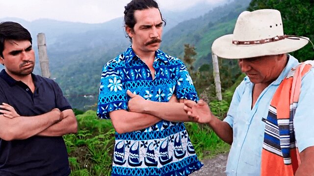 Alejandro Torres, José Barbosa y hombre campesino de Cundinamarca