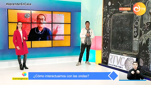 Presentadores en set