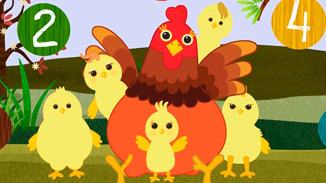 Pollitos, casa, gallina, RTVCPlay, serie infantil, canto, juego 