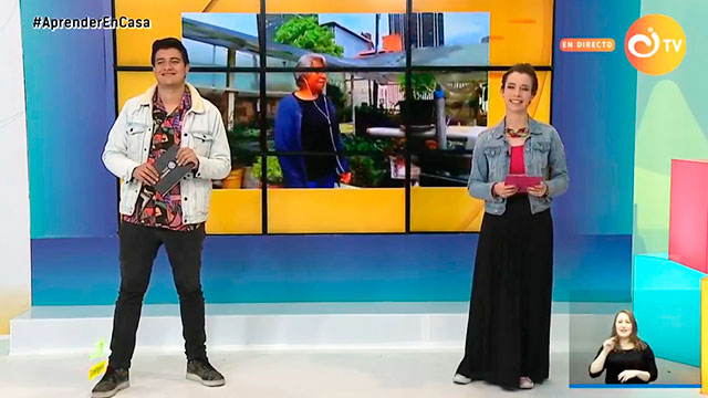 pareja de presentadores