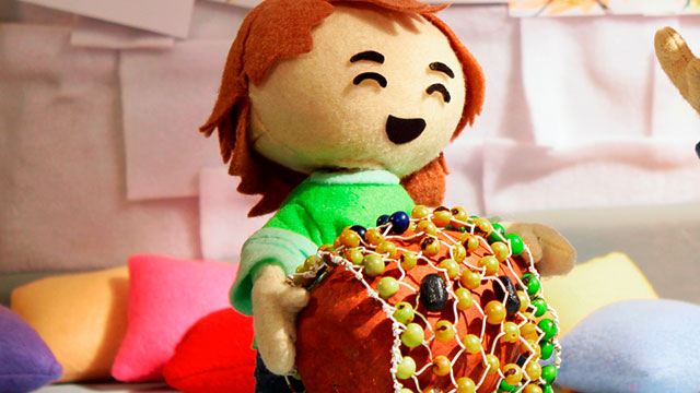 Niño, chequeré, música, RTVCPlay, ritmo, serie infantil, aprender, instrumento musical