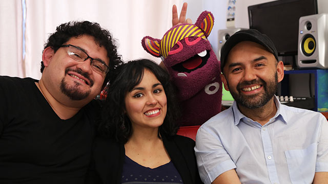 Durazno junto con El Profe y con Radiolito