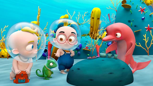 Delfín, Tin y Tan, adorable, niños, ayudar, compartir, RTVCPlay, Señal Colombia, serie