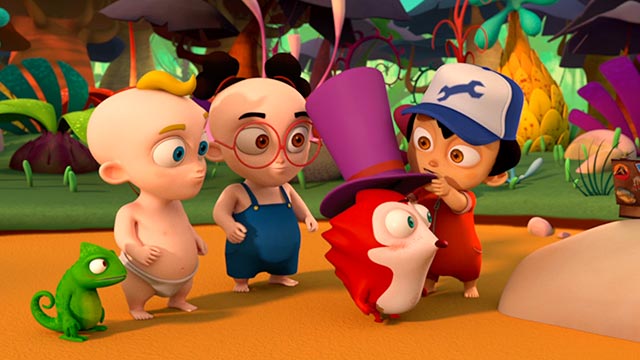 Tin y Tan, ver, serie, erizo, crecer, ayudar, RTVCPlay, Señal Colombia, infantil, gratis