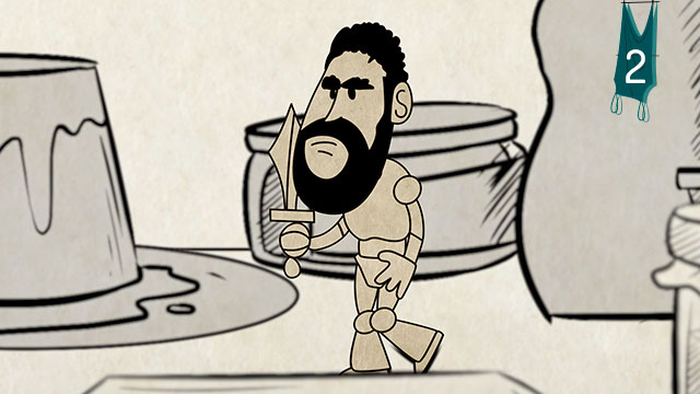 Pequeño caballero animado