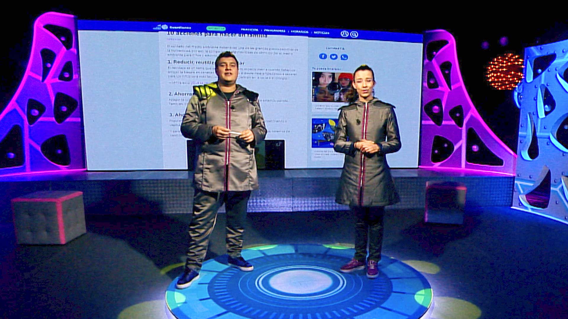 En el set de Profe en tu casa