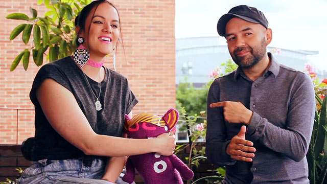 Lianna junto al Profe y a Radiolito