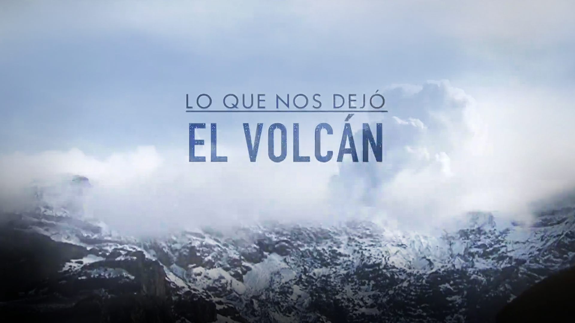 Póster oficial de Lo que nos dejó el volcán, disponible por RTVCPlay