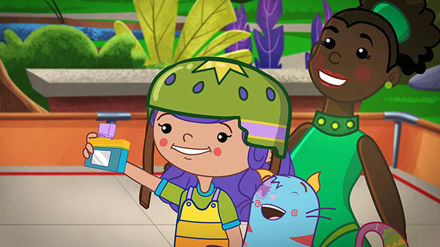 Juani tomando una foto 