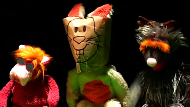 peluches de animalitos en el set